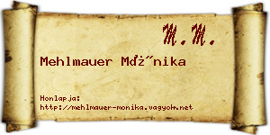 Mehlmauer Mónika névjegykártya